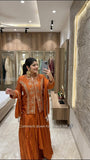 Chinnon Silk with Multi Thread Embroidery with Sequence Work Salwar Kameez