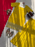 Designer Sharara Set With Beautiful Natural Crep Silk Fabric