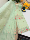 New Designer Party Wear Sharara Suit And Dupatta Set