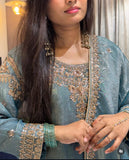 Reddy To Wear Design Trending Jimmy-Choo Silk Top Palazzo And Dupatta Set