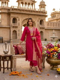 Roman Silk with Beautiful Embroidery With Sequence Work Salwar Kameez