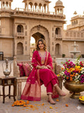 Roman Silk with Beautiful Embroidery With Sequence Work Salwar Kameez