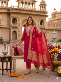 Roman Silk with Beautiful Embroidery With Sequence Work Salwar Kameez