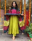 Latest Party Wear Viscose Chanderi Top Bottmom And Dupatta Set