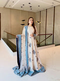 New Party Wear Look Heavy Star Georgette Gown Dupatta & Bottom Set