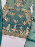 New Designer Party Wear Look Top-Plazzo and Dupatta With Heavy Embroidery Beads Work