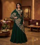 Latest Party Wear Lehenga Blouse And Shruge With Embroidery Work