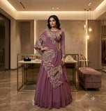 Latest Party Wear Lehenga Blouse And Shruge With Embroidery Work