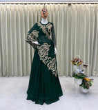 Latest Party Wear Lehenga Blouse And Shruge With Embroidery Work