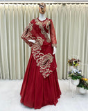 Latest Party Wear Lehenga Blouse And Shruge With Embroidery Work