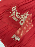 Latest Party Wear Lehenga Blouse And Shruge With Embroidery Work