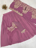 Latest Party Wear Lehenga Blouse And Shruge With Embroidery Work