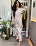Summer Special Daily Wear Look Pure Cotton Slub Beautiful Co-Ord Set