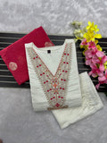 Roman Silk with Beautiful Embroidery With Sequence Work Salwar Kameez