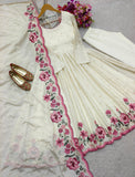 Pure Chinon Silk With Heavy Embroidery 5mm Sequence Work Salwar Kameez