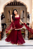 New Designer Heavy Faux Georgette Silk Top-Bottom And Dupatta Set