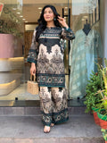 Designer Heavy Reyon Cotton With Digital Print Co-Ords Set