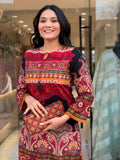 Designer Heavy Reyon Cotton With Digital Print Co-Ords Set