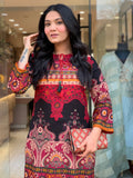 Designer Heavy Reyon Cotton With Digital Print Co-Ords Set