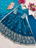 Pure Fendy Satin Silk With Embroidery 5mm Sequences Work Beautiful Salwar Kameez
