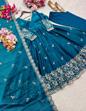 Pure Fendy Satin Silk With Embroidery 5mm Sequences Work Beautiful Salwar Kameez