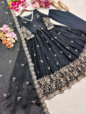 Pure Fendy Satin Silk With Embroidery 5mm Sequences Work Beautiful Salwar Kameez