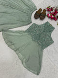 Heavy Fandy Crush With Heavy Bids Hand Work And Moti Work Salwar Kameez