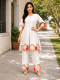 Latest Premium Mul Chanderi Silk Co-ord Set With Embroidery Work