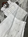 Designer Heavy Rangoli Silk With Net Koti Laehgan And Dupatta Set