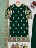 Faux Georgette fabric with inner With Thread & Sequence With Pearl work Salwar Kameez