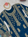 Faux Georgette fabric with inner With Thread & Sequence With Pearl work Salwar Kameez