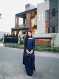 New Designer Natural Crep Silk Top-Bottom And Dupatta Set
