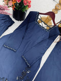 New Designer Natural Crep Silk Top-Bottom And Dupatta Set