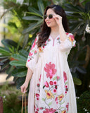 Latest Beutiful Rayon Gown With Embroidery Work