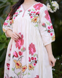Latest Beutiful Rayon Gown With Embroidery Work