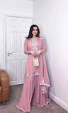 Latrst Heavy Faux Georgette Salwar Kameez With Embroidery Work