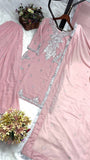 Latrst Heavy Faux Georgette Salwar Kameez With Embroidery Work