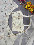 Premium Tabby Silk Embellished With Beautiful Thread Embroidery Work Lehenga Choli