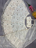 Premium Tabby Silk Embellished With Beautiful Thread Embroidery Work Lehenga Choli