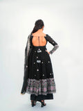 Latest Designer Fandy Silk Gown Bottom And Dupatta Set