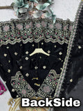 Latest Designer Fandy Silk Gown Bottom And Dupatta Set