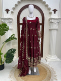 Latest Designer Fendy Silk Anarkali Suit
