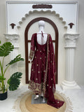 Latest Designer Fendy Silk Anarkali Suit