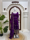 Latest Designer Fendy Silk Anarkali Suit