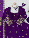 Latest Designer Fendy Silk Anarkali Suit