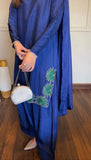 Latest Designer American Silk Top Farshi Plazo And Dupatta Set