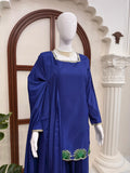 Latest Designer American Silk Top Farshi Plazo And Dupatta Set