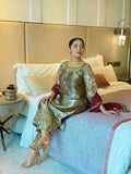 DESIGNER READY TO WEAR COLLECTION 3 PIECE FANCY KURTI WITH BEAUTIFUL BOTTOM AND DUPATTA