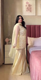 Latest Designer Heavy Crunchy Georgette Silk Top  Sharara Plazzo And Dupatta