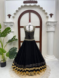 Faux Georgette with Soft Micro Cotton Lining & Thread with Sequence work Set